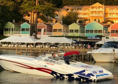 The NASWA Resort, docks, and speedboat