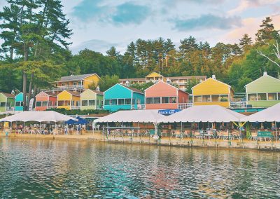 The NASWA Resort beach and Lake Winnipesaukee
