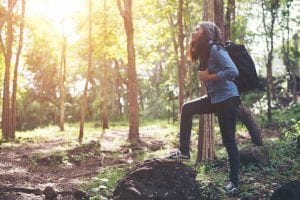 A young traveller embarks on the hiking trails of New Hampshire's White Mountains.