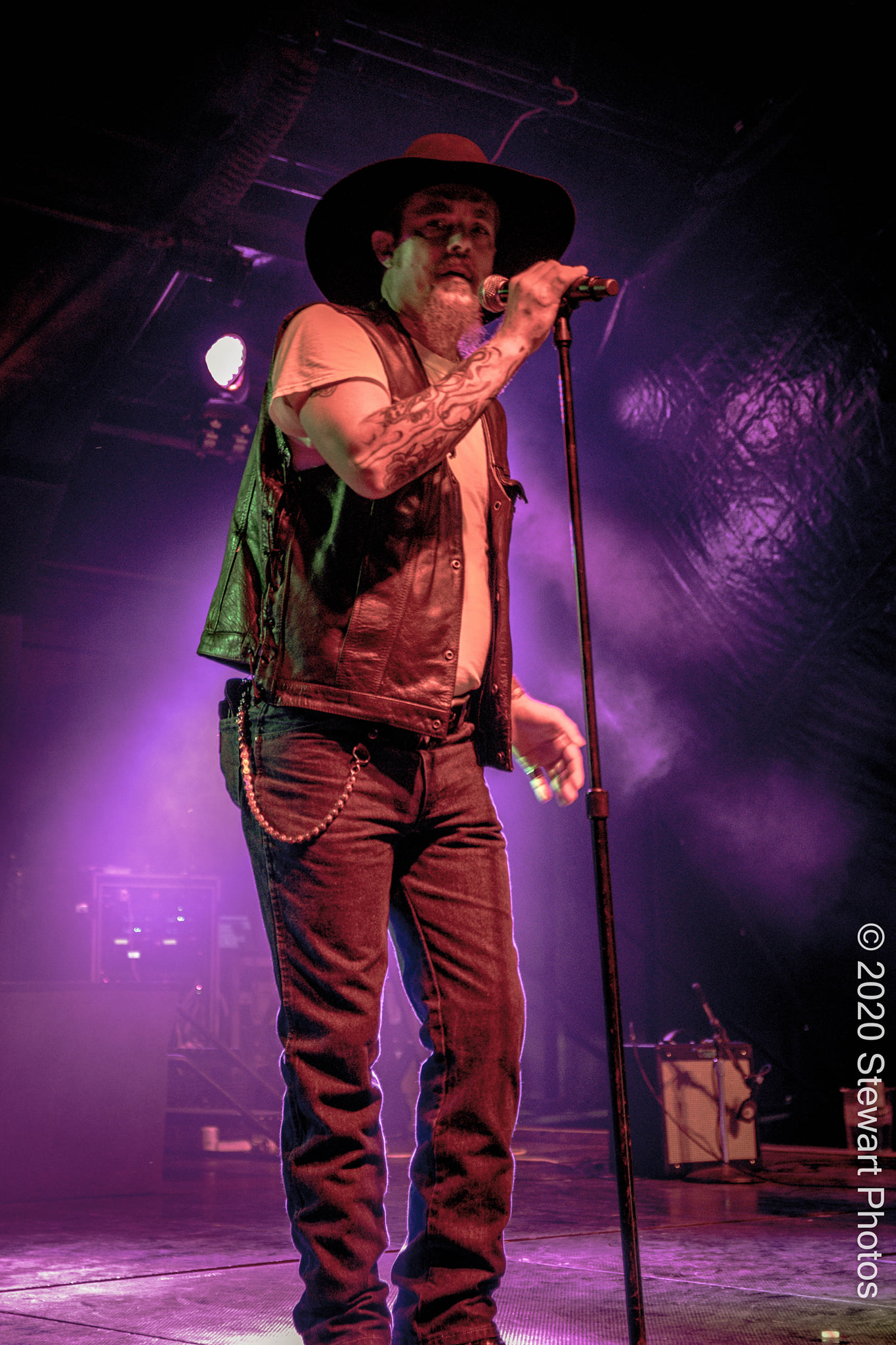 Boyz Gone Wild band lead singer performing.